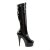 Pleaser Kniestiefel DELIGHT-2000 Schwarz EU-35 / US-5