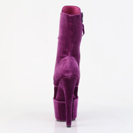 Pleaser ADORE-1045VEL Plateau Stiefeletten Samt Lila EU-35 / US-5