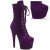 Pleaser ADORE-1045VEL Plateau Stiefeletten Samt Lila EU-35 / US-5