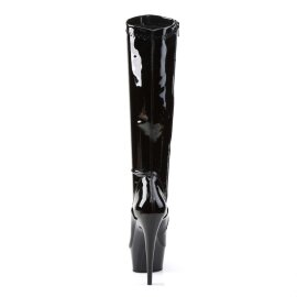 Pleaser Kniestiefel DELIGHT-2000 Schwarz EU-36 / US-6