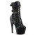 Pleaser ADORE-1046 Plateau Stiefeletten Lack Holograma Schwarz EU-36 / US-6