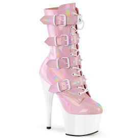 Pleaser ADORE-1046TT Plateau Stiefeletten Lack Holograma...