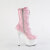 Pleaser ADORE-1046TT Plateau Stiefeletten Lack Holograma Pink EU-36 / US-6