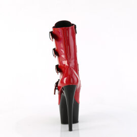 Pleaser ADORE-1046TT Plateau Stiefeletten Lack Holograma Rot EU-35 / US-5