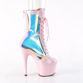 Pleaser ADORE-1047 Plateau Stiefeletten Lack Holograma Pink EU-39 / US-9