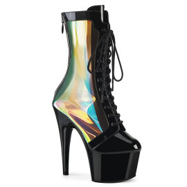 Pleaser ADORE-1047 Plateau Stiefeletten Lack Holograma...