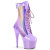 Pleaser ADORE-1047 Plateau Stiefeletten Lack Holograma Lila EU-36 / US-6