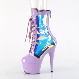 Pleaser ADORE-1047 Plateau Stiefeletten Lack Holograma Lila EU-37 / US-7