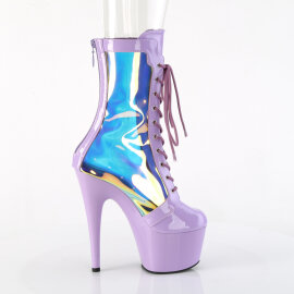Pleaser ADORE-1047 Plateau Stiefeletten Lack Holograma Lila EU-39 / US-9