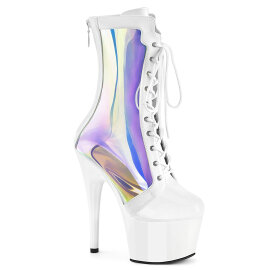 Pleaser ADORE-1047 Plateau Stiefeletten Lack Holograma...
