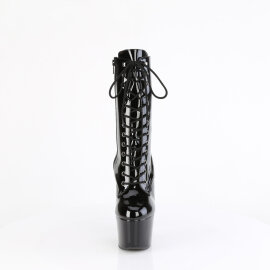 Pleaser ADORE-1049WR Plateau Stiefeletten Lack Schwarz...