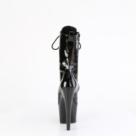 Pleaser ADORE-1049WR Plateau Stiefeletten Lack Schwarz EU-39 / US-9