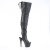 Pleaser ADORE-3017 Plateau Overknee Stiefel Snakeprint Schwarz EU-42 / US-12