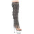 Pleaser ADORE-3019C-RSF Plateau Overknee Stiefel Clear Clear Strass Schwarz EU-36 / US-6