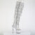 Pleaser ADORE-3019C-RSF Plateau Overknee Stiefel Clear Clear Strass Silber EU-36 / US-6