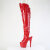 Pleaser ADORE-3019HWR Plateau Overknee Stiefel Holograma Rot EU-38 / US-8