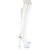 Pleaser ADORE-3019HWR Plateau Overknee Stiefel Holograma Weiß EU-42 / US-12