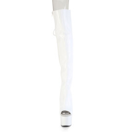 Pleaser ADORE-3019HWR Plateau Overknee Stiefel Holograma...