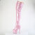 Pleaser ADORE-3020GP Plateau Overknee Stiefel Lack Glitter Pink EU-35 / US-5