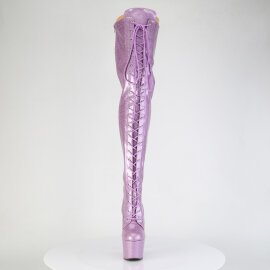 Pleaser ADORE-3020GP Plateau Overknee Stiefel Lack...