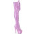 Pleaser ADORE-3020GP Plateau Overknee Stiefel Lack Glitter Lila EU-37 / US-7