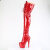 Pleaser ADORE-3020GP Plateau Overknee Stiefel Lack Glitter Rot EU-44 / US-14