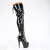 Pleaser ADORE-3022 Plateau Overknee Stiefel Lack Schwarz EU-36 / US-6