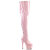 Pleaser ADORE-3063 Plateau Overknee Stiefel Lack Glitter Pink EU-35 / US-5