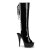 Pleaser Kniestiefel DELIGHT-2018 Schwarz EU-35 / US-5