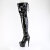 Pleaser ADORE-3850 Plateau Overknee Stiefel Lack Schwarz EU-41 / US-11