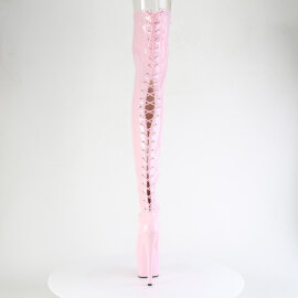 Pleaser ADORE-3850 Plateau Overknee Stiefel Lack Glitter Pink EU-38 / US-8