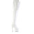 Pleaser ADORE-3850 Plateau Overknee Stiefel Lack Weiß EU-38 / US-8