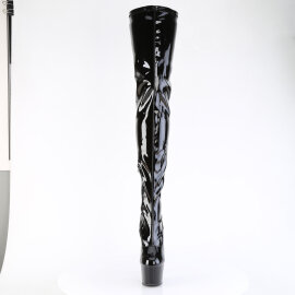 Pleaser ADORE-4000SLT Plateau Overknee Stiefel Lack...