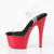 Pleaser ADORE-708 Plateau Sandaletten Clear Rot EU-43 / US-13