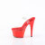 Pleaser ADORE-708 Plateau Sandaletten Chrom Clear Rot EU-37 / US-7