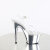 Pleaser ADORE-708 Plateau Sandaletten Chrom Clear Silber EU-35 / US-5