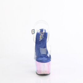 Pleaser ADORE-708HT Plateau Sandaletten Clear Rauch Bunt EU-35 / US-5