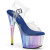 Pleaser ADORE-708HT Plateau Sandaletten Clear Rauch Bunt EU-35 / US-5