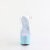 Pleaser ADORE-708LG Plateau Sandaletten Clear Glitter Blau EU-38 / US-8