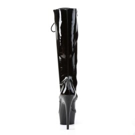Pleaser Kniestiefel DELIGHT-2023 Schwarz EU-35 / US-5