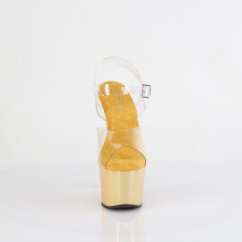 Pleaser ADORE-708LQ Plateau Sandaletten Clear Holograma...