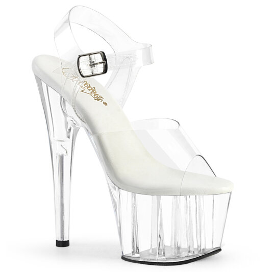 Pleaser ADORE-708VL Plateau Sandaletten Clear EU-35 / US-5