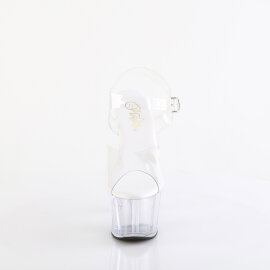 Pleaser ADORE-708VL Plateau Sandaletten Clear EU-43 / US-13