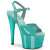 Pleaser ADORE-709GP Plateau Sandaletten Lack Glitter Grün Blau EU-37 / US-7