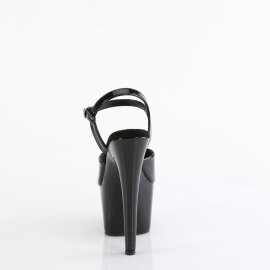 Pleaser ADORE-709GP Plateau Sandaletten Lack Glitter Schwarz EU-35 / US-5