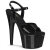 Pleaser ADORE-709GP Plateau Sandaletten Lack Glitter Schwarz EU-35 / US-5