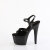 Pleaser ADORE-709GP Plateau Sandaletten Lack Glitter Schwarz EU-41 / US-11