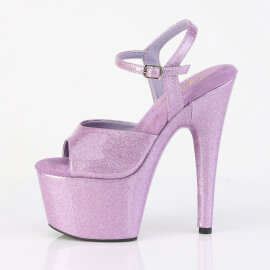 Pleaser ADORE-709GP Plateau Sandaletten Lack Glitter Helles Lila EU-40 / US-10