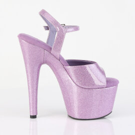 Pleaser ADORE-709GP Plateau Sandaletten Lack Glitter Helles Lila EU-41 / US-11
