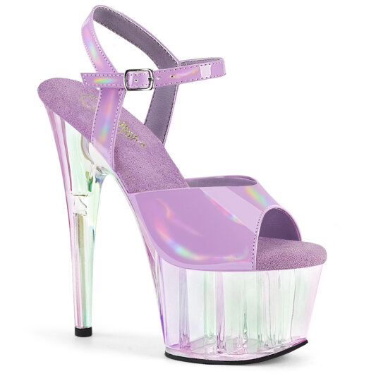 Pleaser ADORE-709HT Plateau Sandaletten Holograma Rauch Lila EU-39 / US-9
